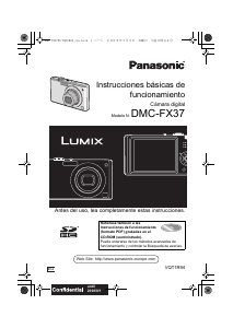 Manual de uso Panasonic DMC-FX37 Lumix Cámara digital