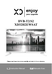 Handleiding XD XD32H2EWSAT LED televisie