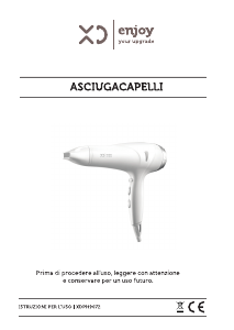 Manuale XD XDPH9072 Asciugacapelli