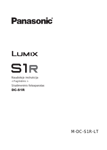Vadovas Panasonic DC-S1R Lumix Skaitmeninis fotoaparatas