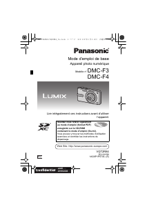 Mode d’emploi Panasonic DMC-F4 Lumix Appareil photo numérique