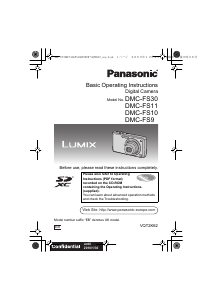 Manual Panasonic DMC-FS11 Lumix Digital Camera