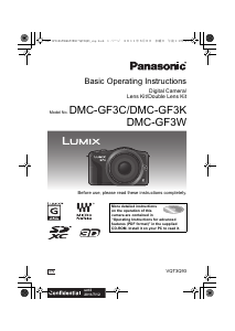 Manual Panasonic DMC-GF3WGN Lumix Digital Camera