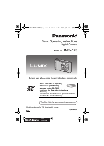 Manual Panasonic DMC-ZX3 Lumix Digital Camera