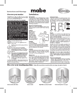 Handleiding Mabe LMA76102CBBU Wasmachine