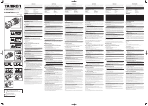 Bedienungsanleitung Tamron B008 Objektiv