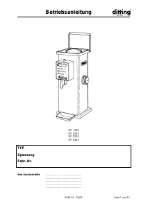 Bedienungsanleitung Ditting 1003 Kaffeemühle