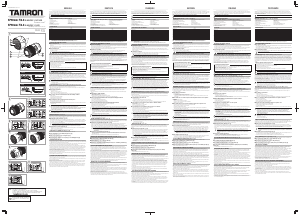 Bedienungsanleitung Tamron F004 Objektiv