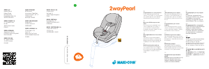 Instrukcja Maxi-Cosi 2Way Pearl Fotelik samochodowy