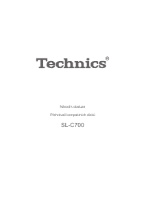Manuál Technics SL-C700 Přehrávač CD