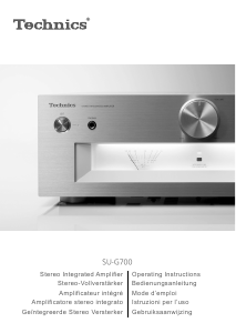 Mode d’emploi Technics SU-G700E Amplificateur