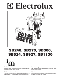 Bruksanvisning Electrolux SB927 Snöslunga