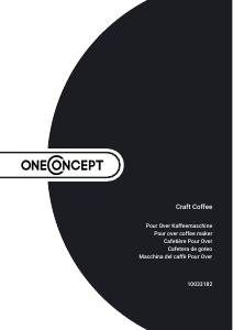 Bedienungsanleitung OneConcept 10033182 Kaffeemaschine