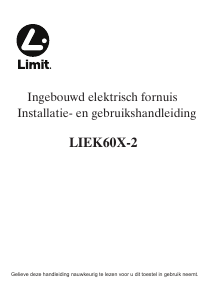 Handleiding Limit LIEK60X-2 Kookplaat