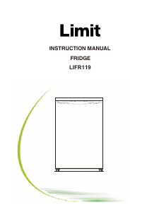 Manual Limit LIFR119 Refrigerator