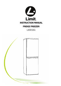 Mode d’emploi Limit LIDD161 Réfrigérateur combiné