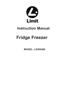 Handleiding Limit LIVDK485 Koel-vries combinatie