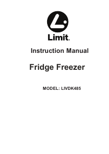 Bruksanvisning Limit LIVDK485 Kyl-frys