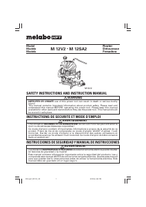 Manual de uso Metabo M12V2 Fresadora de superficie