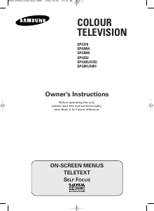 Manual Samsung SP43Q5HLR Television