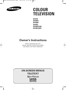 Manual Samsung SP43R1HLR Television