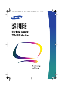 Bedienungsanleitung Samsung LW17E24C LCD monitor