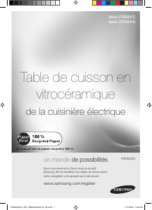 Mode d’emploi Samsung CTR264KC01/XEF Table de cuisson