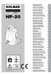 Manual de uso Dolmar HP-20 Limpiadora de alta presión