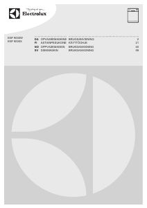 Bruksanvisning Electrolux ESF9000W Diskmaskin