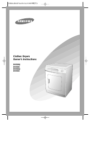 Manual Samsung DV5008J Dryer