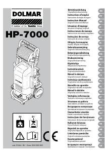 Manual de uso Dolmar HP-7000 Limpiadora de alta presión