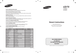 Manual de uso Samsung LE40M71B Televisor de LCD