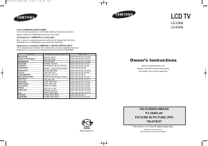 Handleiding Samsung LE32M61BS LCD televisie