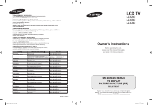 Manual Samsung LE40R88BD Televisor LCD