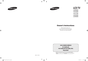 Manual de uso Samsung LE37S81B Televisor de LCD
