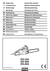 Manuale Dolmar ES38A Motosega