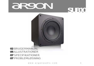 Brugsanvisning Argon Sub 10 Subwoofer