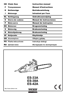 Bedienungsanleitung Dolmar ES42A Kettensäge