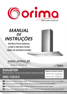 Manual de uso Orima ORC 1003 C Campana extractora