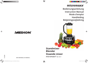 Manual Micromaxx MD 16517 Blender