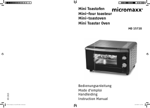 Bedienungsanleitung Micromaxx MD 15720 Backofen