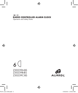 Manual Auriol IAN 79133 Clock