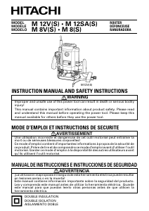 Manual de uso Hitachi M12V(S) Fresadora de superficie