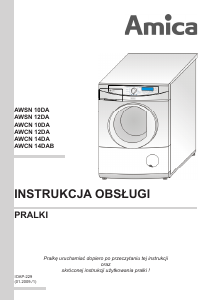 Instrukcja Amica AWCN 10DA Pralka