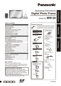 Handleiding Panasonic MW-20GC Digitale fotolijst