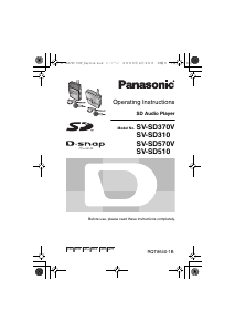 Handleiding Panasonic SV-SD570V D-Snap Mp3 speler