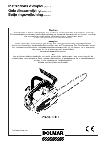 Mode d’emploi Dolmar PS3410TH-30 Tronçonneuse