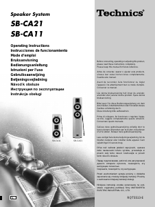 Bruksanvisning Technics SB-CA11 Högtalare
