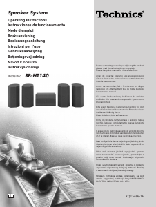 Manuale Technics SB-HT140 Altoparlante
