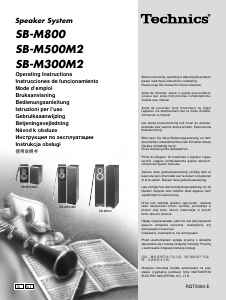 Manual de uso Technics SB-M800 Altavoz